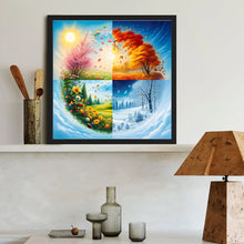 Load image into Gallery viewer, Four Seasons Scenery 40*40CM (canvas) Full Round Drill Diamond Painting
