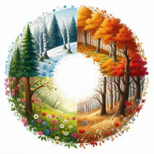 Load image into Gallery viewer, Four Seasons Scenery 40*40CM (canvas) Full Round Drill Diamond Painting
