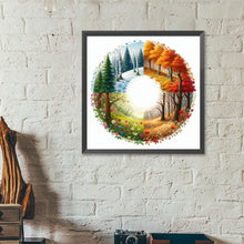 Load image into Gallery viewer, Four Seasons Scenery 40*40CM (canvas) Full Round Drill Diamond Painting
