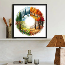 Load image into Gallery viewer, Four Seasons Scenery 40*40CM (canvas) Full Round Drill Diamond Painting
