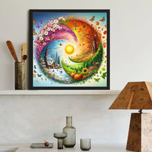 Load image into Gallery viewer, Four Seasons Scenery 40*40CM (canvas) Full Round Drill Diamond Painting
