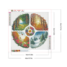 Load image into Gallery viewer, Four Seasons Scenery 40*40CM (canvas) Full Round Drill Diamond Painting
