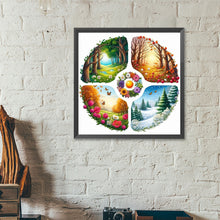 Load image into Gallery viewer, Four Seasons Scenery 40*40CM (canvas) Full Round Drill Diamond Painting
