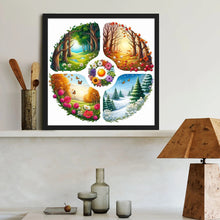 Load image into Gallery viewer, Four Seasons Scenery 40*40CM (canvas) Full Round Drill Diamond Painting
