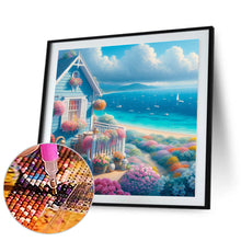 Load image into Gallery viewer, Seaside Sailboat Villa 30*30CM (canvas) Full Round Drill Diamond Painting
