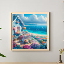 Load image into Gallery viewer, Seaside Sailboat Villa 30*30CM (canvas) Full Round Drill Diamond Painting
