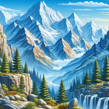 Load image into Gallery viewer, Iceberg Forest 30*30CM (canvas) Full Round Drill Diamond Painting
