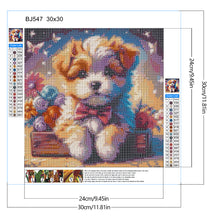 Load image into Gallery viewer, Yarn Dog 30*30CM (canvas) Full Round Drill Diamond Painting
