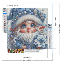 Load image into Gallery viewer, Christmas White-Haired Elf 30*30CM (canvas) Full Round Drill Diamond Painting
