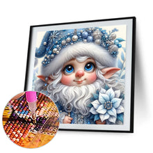 Load image into Gallery viewer, Christmas White-Haired Elf 30*30CM (canvas) Full Round Drill Diamond Painting
