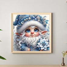 Load image into Gallery viewer, Christmas White-Haired Elf 30*30CM (canvas) Full Round Drill Diamond Painting
