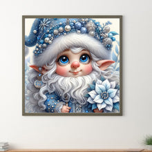 Load image into Gallery viewer, Christmas White-Haired Elf 30*30CM (canvas) Full Round Drill Diamond Painting
