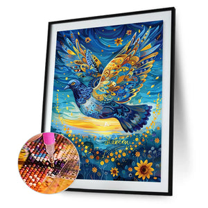 Abstract Dove 30*40CM (canvas) Full Round Drill Diamond Painting