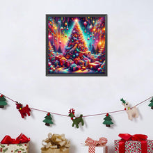 Load image into Gallery viewer, Christmas Tree And Gifts 30*30CM (canvas) Full Round Drill Diamond Painting
