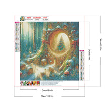 Load image into Gallery viewer, Christmas In The Forest Mini Town 30*30CM (canvas) Full Round Drill Diamond Painting
