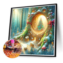 Load image into Gallery viewer, Christmas In The Forest Mini Town 30*30CM (canvas) Full Round Drill Diamond Painting
