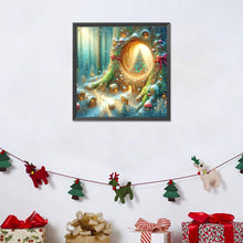 Load image into Gallery viewer, Christmas In The Forest Mini Town 30*30CM (canvas) Full Round Drill Diamond Painting
