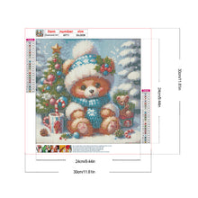 Load image into Gallery viewer, Winter Bear Christmas 30*30CM (canvas) Full Round Drill Diamond Painting
