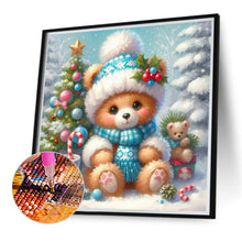 Load image into Gallery viewer, Winter Bear Christmas 30*30CM (canvas) Full Round Drill Diamond Painting
