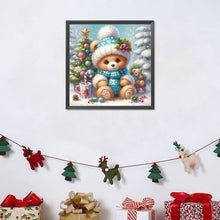 Load image into Gallery viewer, Winter Bear Christmas 30*30CM (canvas) Full Round Drill Diamond Painting
