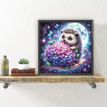 Load image into Gallery viewer, Hedgehog And Flowers 30*30CM (canvas) Full Round Drill Diamond Painting
