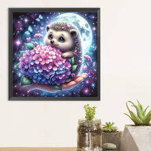 Load image into Gallery viewer, Hedgehog And Flowers 30*30CM (canvas) Full Round Drill Diamond Painting
