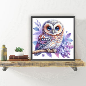 Owl 30*30CM (canvas) Full Round Drill Diamond Painting