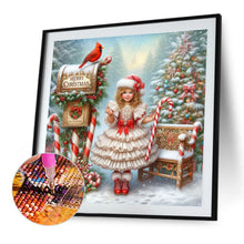 Load image into Gallery viewer, Christmas Girl 40*40CM (canvas) Full Round Drill Diamond Painting
