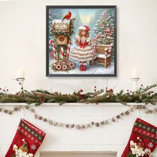 Load image into Gallery viewer, Christmas Girl 40*40CM (canvas) Full Round Drill Diamond Painting
