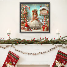 Load image into Gallery viewer, Christmas Girl 40*40CM (canvas) Full Round Drill Diamond Painting
