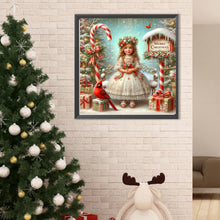 Load image into Gallery viewer, Christmas Girl 40*40CM (canvas) Full Round Drill Diamond Painting
