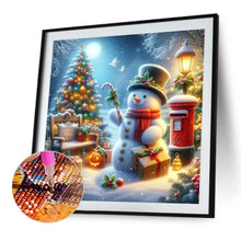 Load image into Gallery viewer, Christmas Snowman 40*40CM (canvas) Full Round Drill Diamond Painting
