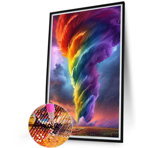 Colorful Tornado 40*60CM (canvas) Full Round Drill Diamond Painting