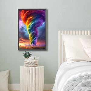 Colorful Tornado 40*60CM (canvas) Full Round Drill Diamond Painting