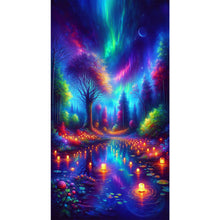 Load image into Gallery viewer, Colorful Aurora And Lights 40*70CM (canvas) Full Round Drill Diamond Painting
