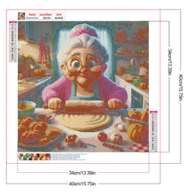 Load image into Gallery viewer, Baking Granny 40*40CM (canvas) Full Round Drill Diamond Painting
