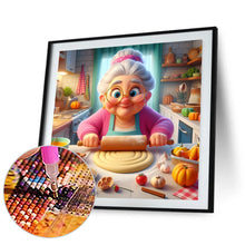 Load image into Gallery viewer, Baking Granny 40*40CM (canvas) Full Round Drill Diamond Painting
