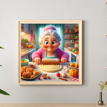 Load image into Gallery viewer, Baking Granny 40*40CM (canvas) Full Round Drill Diamond Painting
