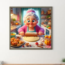 Load image into Gallery viewer, Baking Granny 40*40CM (canvas) Full Round Drill Diamond Painting
