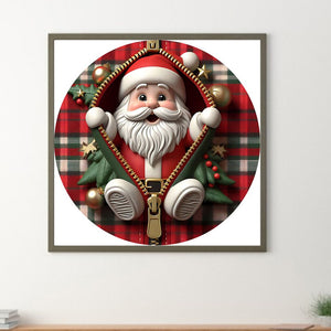 Santa Claus 30*30CM (canvas) Full Round Drill Diamond Painting