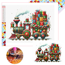 Load image into Gallery viewer, Christmas Gift Train 40*30CM (canvas) Full Square Drill Diamond Painting
