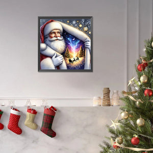 Santa Claus 40*40CM (canvas) Full Square Drill Diamond Painting