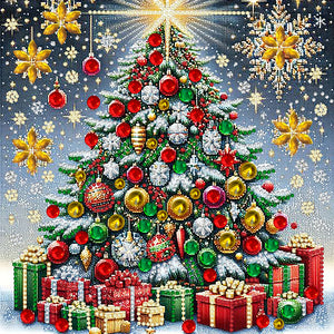 Celebrate Christmas 30*30CM (canvas) Special Shaped Drill Diamond Painting