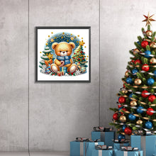 Load image into Gallery viewer, Christmas Bear 30*30CM (canvas) Special Shaped Drill Diamond Painting
