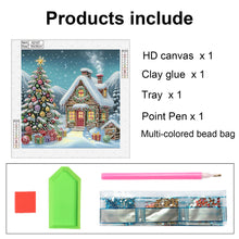 Load image into Gallery viewer, Christmas Atmosphere House 30*30CM (canvas) Special Shaped Drill Diamond Painting
