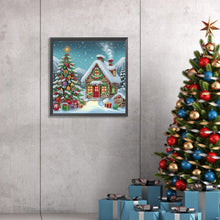 Load image into Gallery viewer, Christmas Atmosphere House 30*30CM (canvas) Special Shaped Drill Diamond Painting
