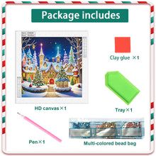 Load image into Gallery viewer, Christmas Atmosphere House 30*30CM (canvas) Special Shaped Drill Diamond Painting
