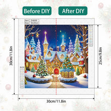 Load image into Gallery viewer, Christmas Atmosphere House 30*30CM (canvas) Special Shaped Drill Diamond Painting
