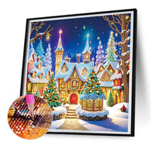 Load image into Gallery viewer, Christmas Atmosphere House 30*30CM (canvas) Special Shaped Drill Diamond Painting
