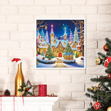 Load image into Gallery viewer, Christmas Atmosphere House 30*30CM (canvas) Special Shaped Drill Diamond Painting
